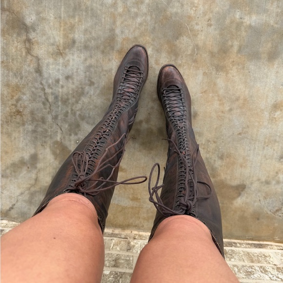 Free People Shoes - Free People Caspian Boots Sz 9 Brown studded excellent condition priced